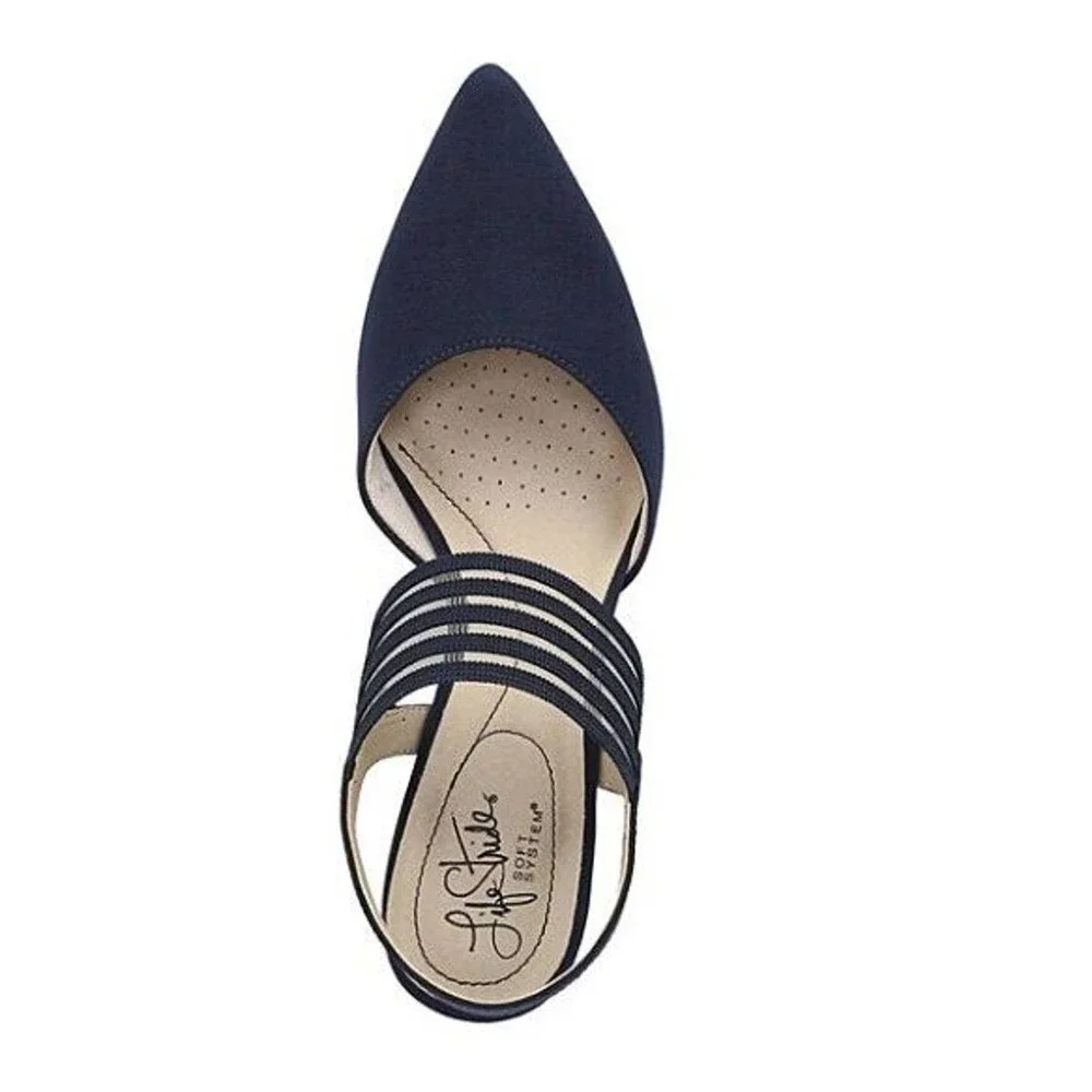 LifeStride Womens Sanya Navy Pumps‎ Dress Heels Shoes 7 M